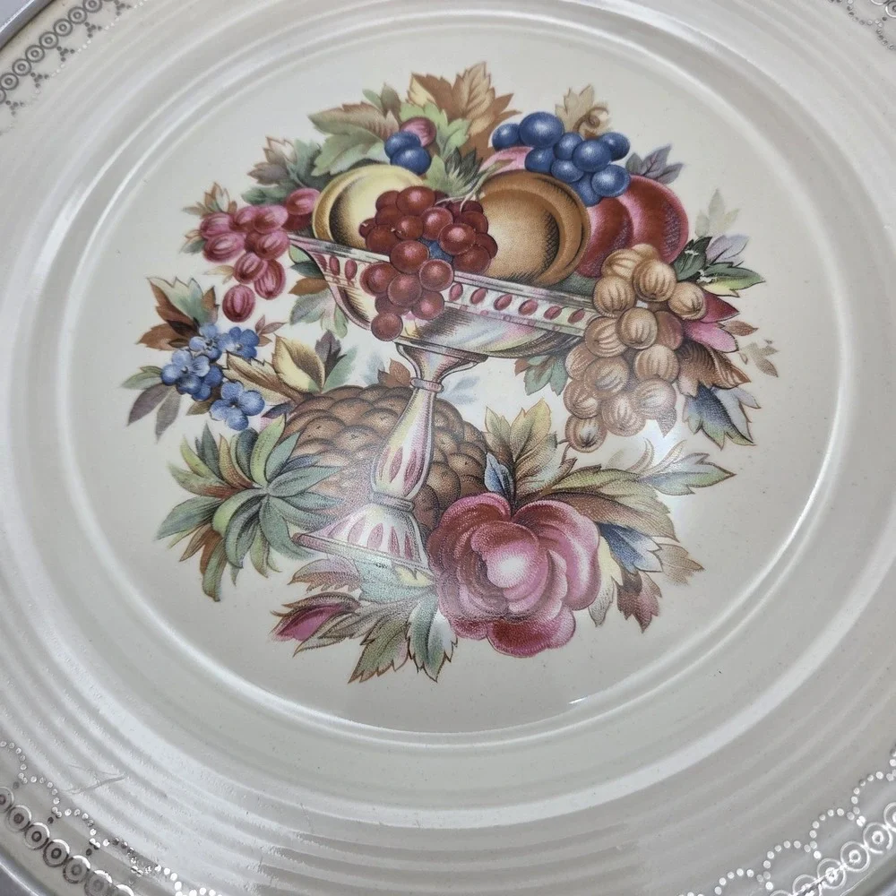 Vintage‎ Triumph Limoges Imperial Victorian 22 K White Gold made for Farberware